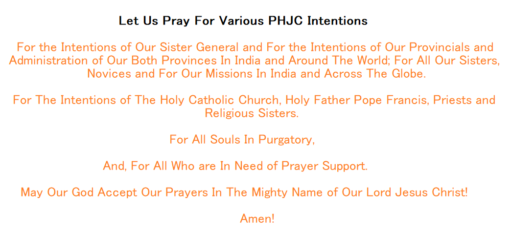 our prayer